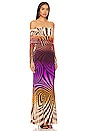 view 2 of 3 Thelma Maxi Dress in Linear Abstract