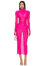 view 1 of 4 Shailene Rhinestone Dress in Glow Pink
