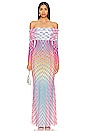 view 1 of 3 Thelma Dress in Grid Ombre