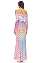 view 3 of 3 Thelma Dress in Grid Ombre