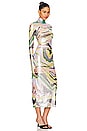 view 3 of 7 Shailene Dress in Soft Linear Abstract