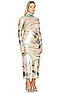 view 4 of 7 Shailene Dress in Soft Linear Abstract