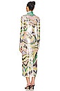 view 5 of 7 Shailene Dress in Soft Linear Abstract
