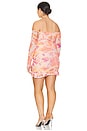 view 6 of 6 Adrian Dress in Nude Marble Floral