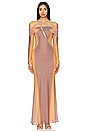 view 1 of 3 Sutton Dress in Orange Linear