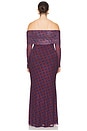 view 6 of 6 x REVOLVE Thelma Dress in Wine Diagonal Dot