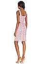 view 3 of 3 Alida Dress in Red & Aqua Ditsy