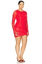 view 4 of 7 x REVOLVE Mirza Dress in Risky Micro Dot
