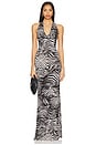 view 1 of 6 Rue Dress in Zebra Swirl