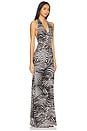 view 3 of 6 Rue Dress in Zebra Swirl