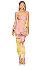 view 1 of 3 Indina Halter Dress in Coral Bloom