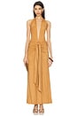 view 1 of 3 Heidi Suede Dress in Caramel