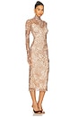 view 2 of 3 Shailene Dress in Taupe Animal