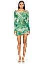 view 1 of 3 Ramsey Dress in Green Snake
