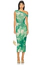 view 1 of 6 Holden Dress in Green Snake
