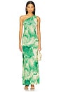 view 3 of 4 Carlotta Dress in Green Snake