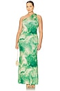 view 4 of 4 Carlotta Dress in Green Snake