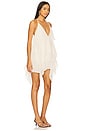 view 2 of 4 Decima Clip Dot Dress in Gardenia