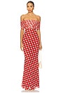 view 1 of 3 Mccall Dress in Rust Dot