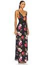view 2 of 3 Elyse Dress in Noir Summer Rose