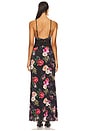 view 3 of 3 Elyse Dress in Noir Summer Rose