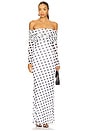 view 1 of 3 Thelma Dress in Blanc Dot