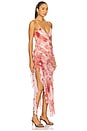 view 2 of 3 Vienna Dress in Rust Snake