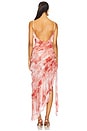 view 3 of 3 Vienna Dress in Rust Snake