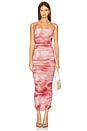 view 1 of 4 Indina Dress in Rust Snake