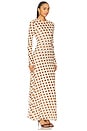 view 2 of 3 Paola Dress in Gold Halo Dot