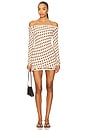 view 1 of 3 Peck Dress in Gold Halo Dot