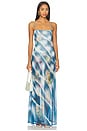 view 1 of 3 Shea Dress in Blue Floral Plaid