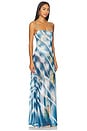 view 2 of 3 Shea Dress in Blue Floral Plaid