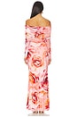 view 3 of 3 Thelma Dress in Peach Roses