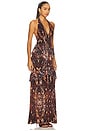 view 2 of 3 Athens Crochet Lace Maxi Dress in Umber Snake