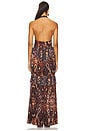 view 3 of 3 Athens Crochet Lace Maxi Dress in Umber Snake
