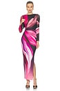 view 1 of 8 Phyll Midi Dress in Fuchsia Lotus