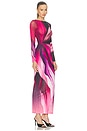 view 3 of 8 Phyll Midi Dress in Fuchsia Lotus