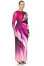 view 4 of 8 Phyll Midi Dress in Fuchsia Lotus