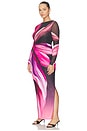 view 6 of 8 Phyll Midi Dress in Fuchsia Lotus