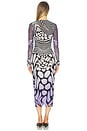 view 3 of 3 Cambria Dress in Violet Swirl Dots
