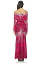 view 3 of 4 Thelma Maxi Dress in Ruby Houndstooth