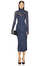 view 1 of 3 Shailene Crochet Floral Lace Dress in Black Iris