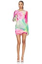 view 1 of 3 Mirza Dress in Green Rose