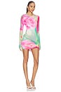 view 2 of 3 Mirza Dress in Green Rose