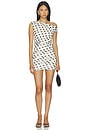 view 1 of 3 VESTIDO CHASKA in Antique Cream Dot