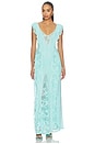 view 1 of 4 Trista Dress in Soft Turquoise