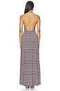 view 4 of 4 Huston Shiny Knit Dress in Chevron Stripe