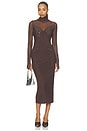 view 1 of 4 ROBE SHAILENE STUDDED MESH in Espresso