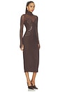 view 2 of 4 ROBE SHAILENE STUDDED MESH in Espresso